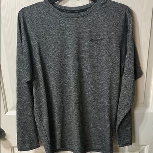 Nike Men's Charcoal Heather Long Sleeve Tee